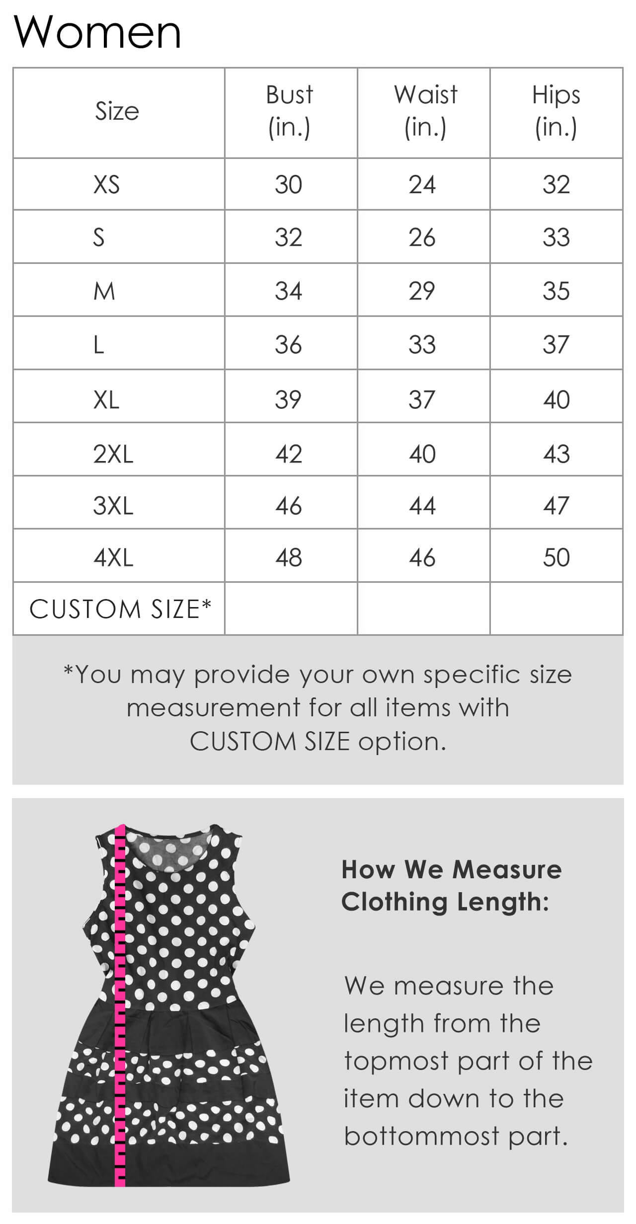 Hakuun Size Chart Women Measurements Clothing Female liittyvä vektorikuva  (rojaltivapaa) 321570989