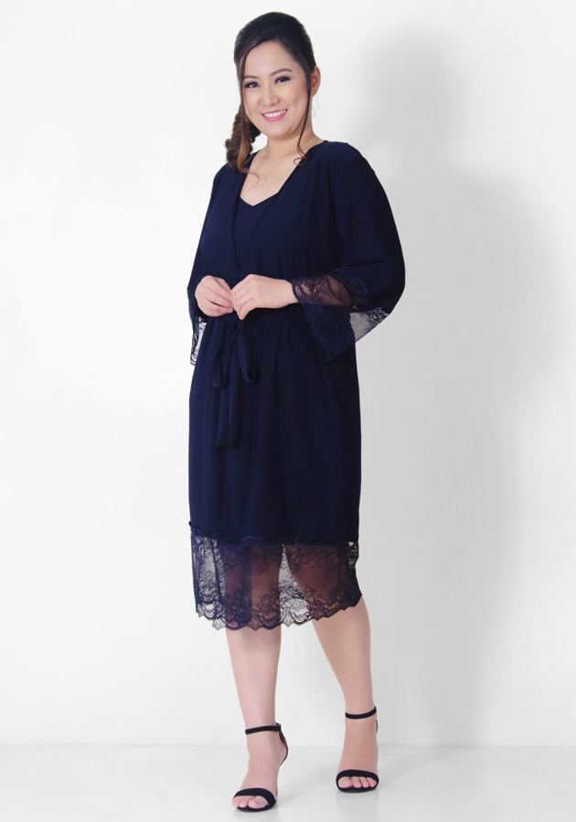 Robe Plus Inner Cami Mini Dress | Syala Collections