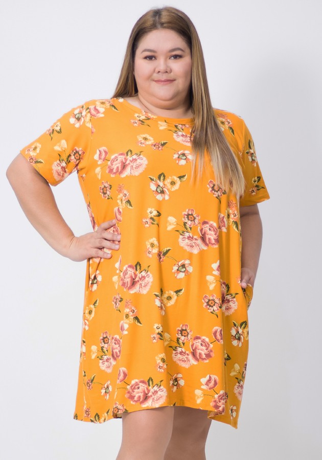 Round Neck Simple Dress | Syala Collections